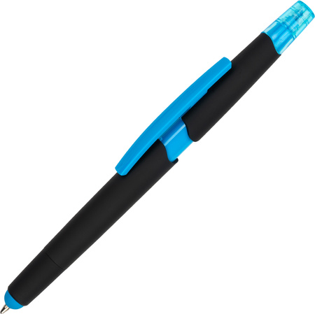 Długopis plastikowy z zakreślaczem touch pen | MC-1096524