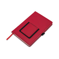 Notes z kieszonką na telefon Eibar, czerwony | RD-R64248.08