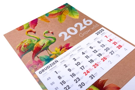 Kalendarz trójdzielny ECO