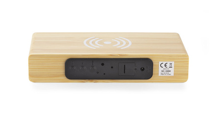Zegar na biurko z ładowarką indukcyjną INDUCTO | BC-03092