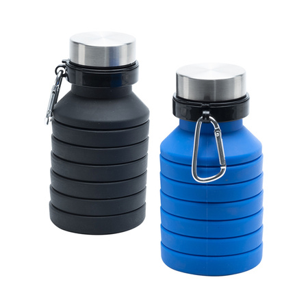 Składany bidon sportowy Makalu 550 ml, czarny  | R08436.02