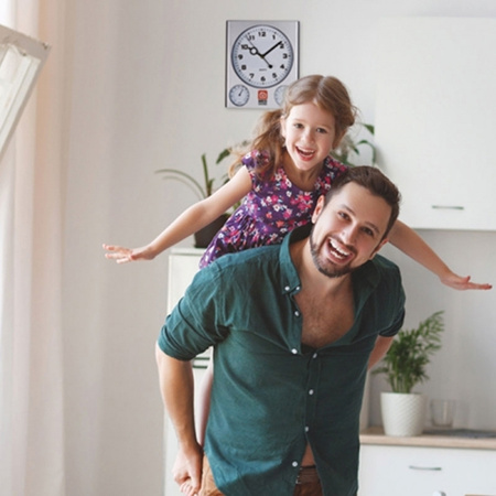 Zegar ścienny plastikowy DEN HAAG | EG-121307