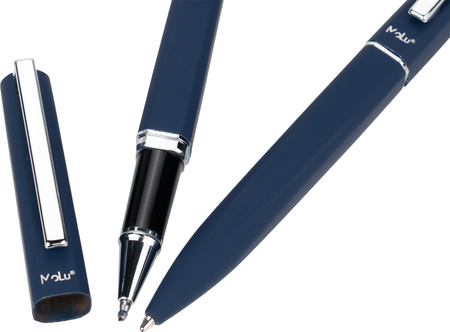 Zestaw piśmienny długopis i pióro kulkowe soft touch SAINTE-MAXIME MoLu | EG-393344