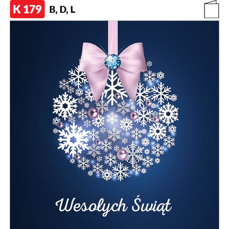 Karnet świąteczny BIZNES | J-K 178