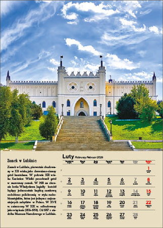 Kalendarz wieloplanszowy STANDARD – Polskie zamki i pałace | J-WP 126