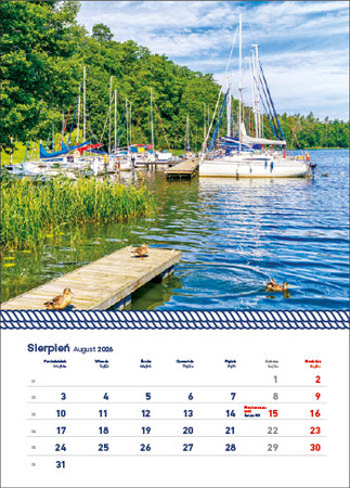 Kalendarz wieloplanszowy STANDARD – Warmia i Mazury | J-WP 122