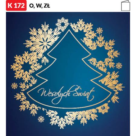 Karnet świąteczny LUX | J-K 172