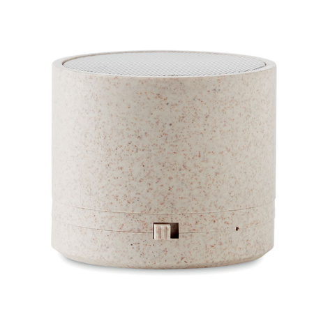 Głośnik ze słomy pszenicy/ABS ROUND BASS+ | MO-MO9995-13