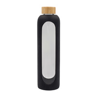 Butelka ze szkła borokrzemowego Richmond 1100 ml, czarny | R08187.02