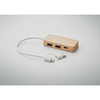 3-portowy bambusowy hub USB | MO-MO2143-40