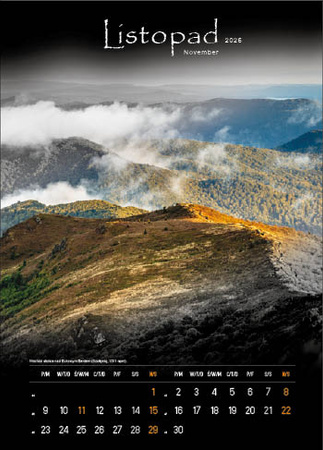 Kalendarz wieloplanszowy STANDARD – Tajemnicze Bieszczady | J-WP 127