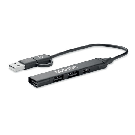 Hub USB z 4 portami 19 cm CURRENT | MO-MO2294-03