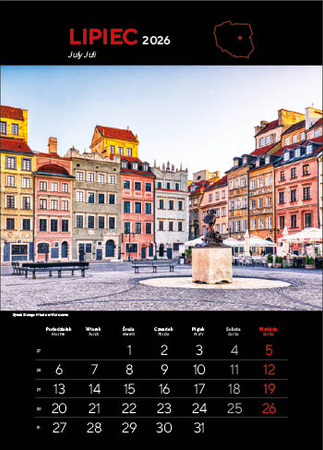 Kalendarz wieloplanszowy STANDARD – Najpiękniejsze miasta Polski | J-WP119