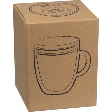 Kubek szklany z pokrywką 350 ml | MC-8153766