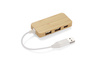 Rozdzielacz bambusowy HUB USB z wymienną wtyczką - RIVO | BC-09170-17