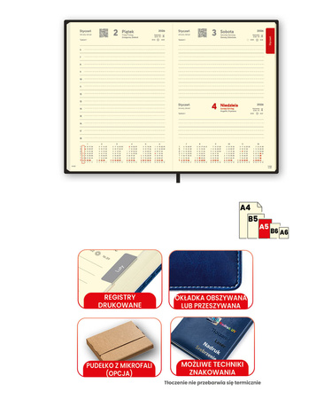 A5 Dzienny EKONOMICZNY - registry drukowane | J-KXC 293