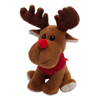 Maskotka Happy Reindeer, brązowy  | R73946.10