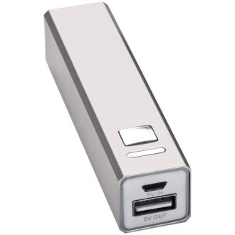 Power bank metalowy 2200 mAh | MC-43029