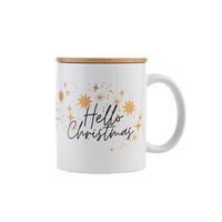 Kubek ceramiczny "Hello Christmas", biały | RD-X85306.06