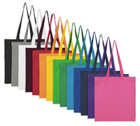 Płaska torba bawełniana 140g kolorowa z kolorowym nadrukiem | CB140.101