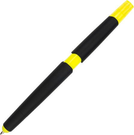Długopis plastikowy z zakreślaczem touch pen | MC-1096508