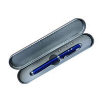 Długopis ze wskaźnikiem laserowym Supreme – 4 w 1, niebieski | R35423.04
