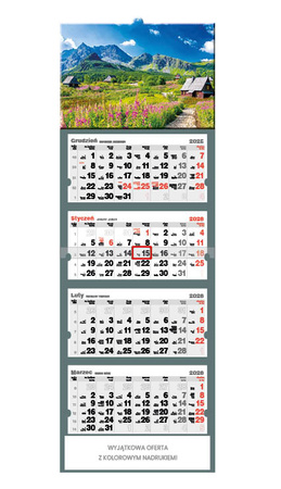 Kalendarz czterodzielny – Hala Gąsienicowa | J-C 67 BK
