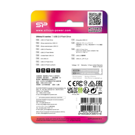 Pendrive Silicon Power Ultima II I-series 2,0 | EG-EG811707 8GB