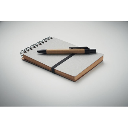 Notatnik z recyklingu z długopisem NOTIE | MO-MO2481-07