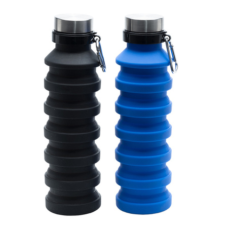 Składany bidon sportowy Makalu 550 ml, czarny  | R08436.02