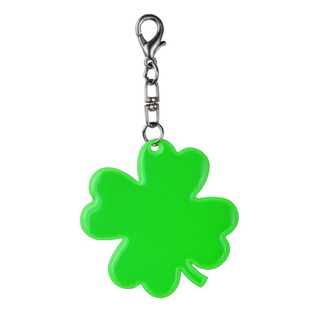 Brelok odblaskowy Lucky Clover, zielony | R73243.51