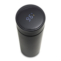 Kubek próżniowy z termometrem Falco 420 ml, czarny | R08257.02