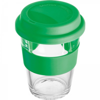 Kubek szklany z pokrywką 300 ml | MC-6257209