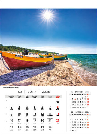 Kalendarz wieloplanszowy STANDARD – Nad Bałtykiem | J-WP 120