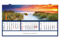 Kalendarz trójdzielny PANORAMICZNY – Bałtyk | J-TLZ 102