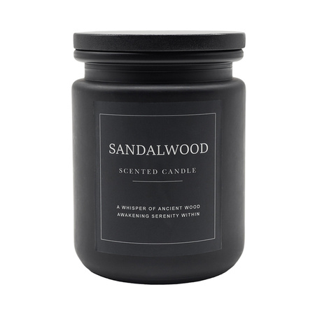 Świeca zapachowa Sandalwood, czarny | RD-R17383.02