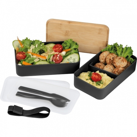 Lunch box 2x600 ml ze sztućcami PESCARA | EG-253103