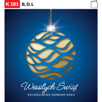 Karnet świąteczny BIZNES | J-K180