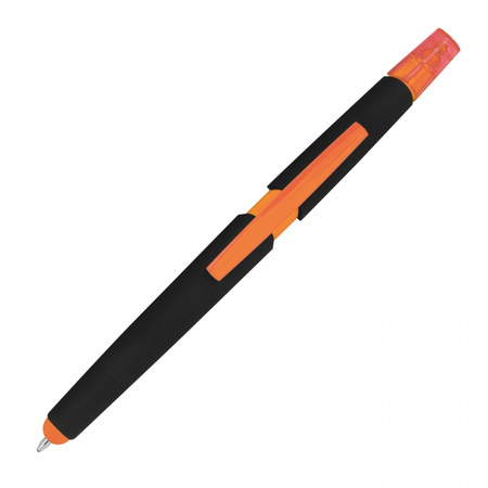 Długopis plastikowy touch-pen z zakreślaczem | MC-10965