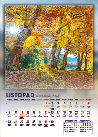 Kalendarz wieloplanszowy STANDARD – 4 pory roku | J-WP115