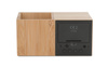 Zegar z przybornikiem na biurko BAMBOO | BC-03089