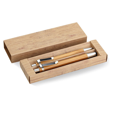 Bambusowy zestaw długopis i o BAMBOOSET | MO-MO8111-40