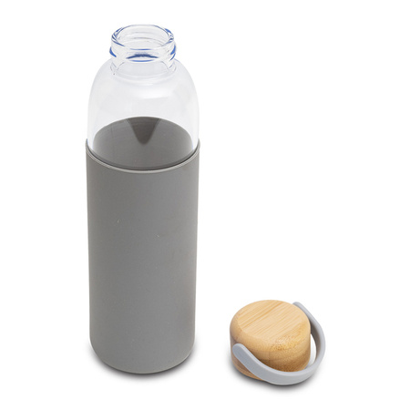 Szklana butelka Refresh 560 ml, szary  | R08272.21