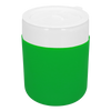 Kubek ceramiczny TEONA z plastikową pokrywką, biały - 320 ml | PR-6146.01