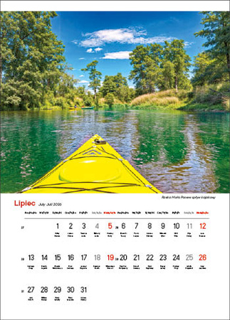 Kalendarz wieloplanszowy STANDARD – Najpiękniejsze rzeki Polski | J-WP 123