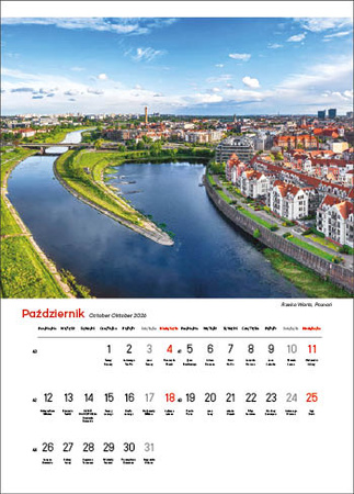 Kalendarz wieloplanszowy STANDARD – Najpiękniejsze rzeki Polski | J-WP 123