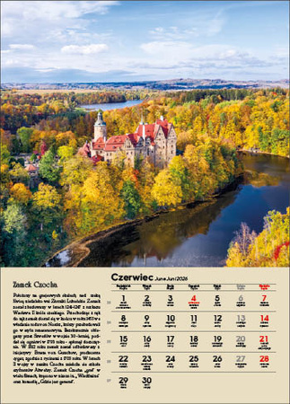 Kalendarz wieloplanszowy STANDARD – Polskie zamki i pałace | J-WP126