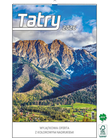Kalendarz wieloplanszowy STANDARD – Tatry | J-WP121