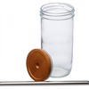 Szklanka z pokrywką i słomką 650 ml | MC-8384266