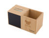 Zegar z przybornikiem na biurko BAMBOO | BC-03089